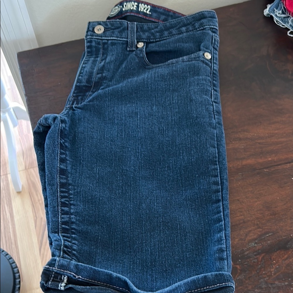 Dickies Dark Wash Blue Jean Shorts Sz 10